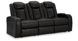 Caveman Den Sofa, Loveseat and Recliner in Midnight from Ashley - Luna Furniture