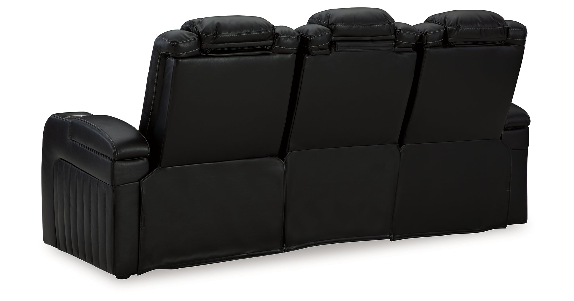 Ashley Caveman Den Midnight Power Reclining Sofa - Luna Furniture