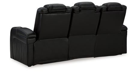 Caveman Den Sofa, Loveseat and Recliner in Midnight from Ashley - Luna Furniture