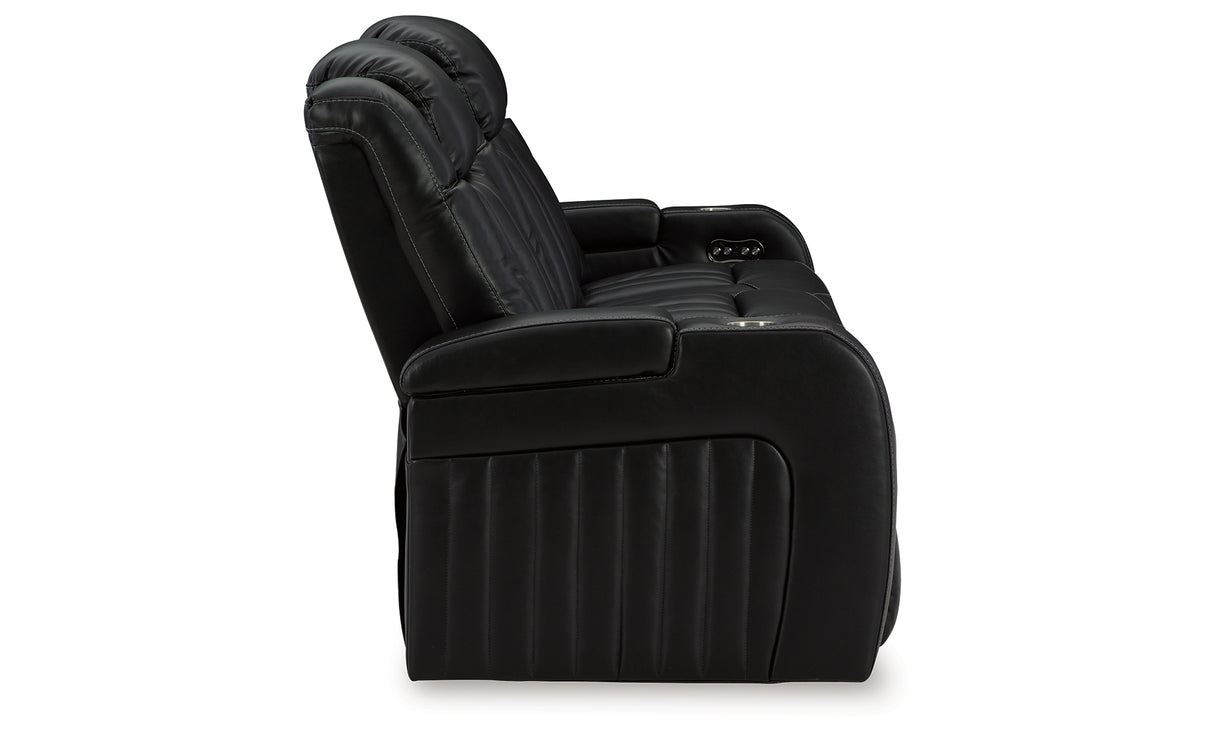 Caveman Den Midnight Power Reclining Sofa from Ashley - Luna Furniture