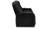 Caveman Den Sofa, Loveseat and Recliner in Midnight from Ashley - Luna Furniture