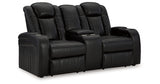Caveman Den Sofa, Loveseat and Recliner in Midnight from Ashley - Luna Furniture