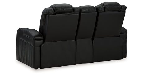 Caveman Den Sofa, Loveseat and Recliner in Midnight from Ashley - Luna Furniture
