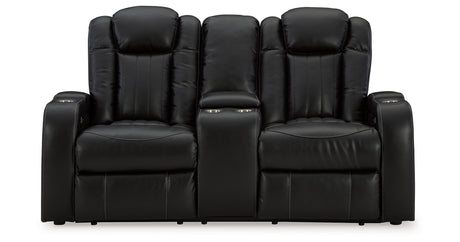 Caveman Den Sofa, Loveseat and Recliner in Midnight from Ashley - Luna Furniture