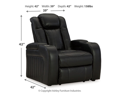 Caveman Den Sofa, Loveseat and Recliner in Midnight from Ashley - Luna Furniture