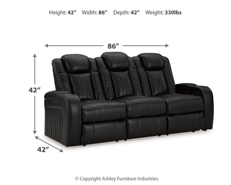 Caveman Den Power Reclining Sofa, Loveseat and Recliner from Ashley - Luna Furniture