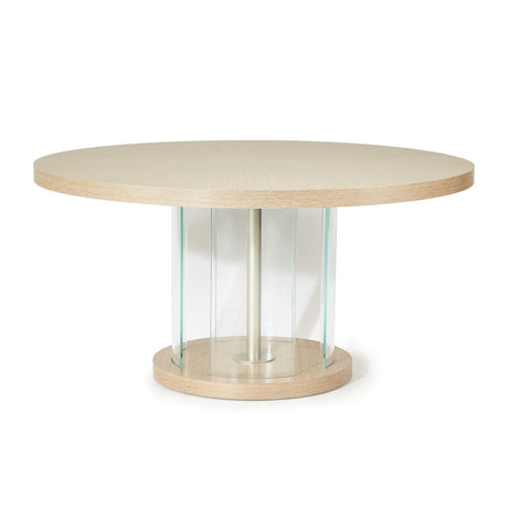 Laguna Ridge Washed Oak Round Dining Table from Michael Amini - Luna Furniture