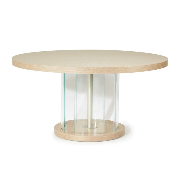 Laguna Ridge Washed Oak Round Dining Table