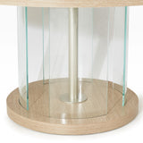 Laguna Ridge Washed Oak Round Dining Table from Michael Amini - Luna Furniture