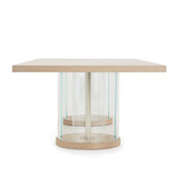 Laguna Ridge Washed Oak Rectangular Double Pedestal Dining Table (3 Pc) from Michael Amini - Luna Furniture