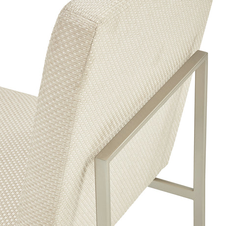 Laguna Ridge Brushed Silver Side Chair from Michael Amini - Luna Furniture