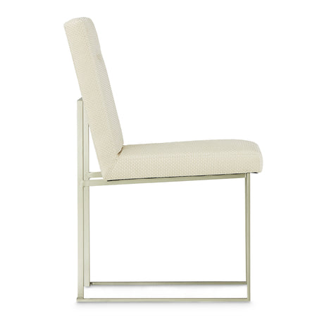 Laguna Ridge Brushed Silver Side Chair from Michael Amini - Luna Furniture