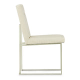 Laguna Ridge Brushed Silver Side Chair from Michael Amini - Luna Furniture