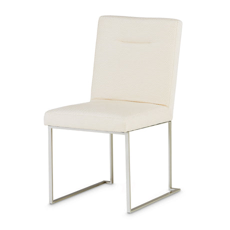Laguna Ridge Brushed Silver Side Chair from Michael Amini - Luna Furniture