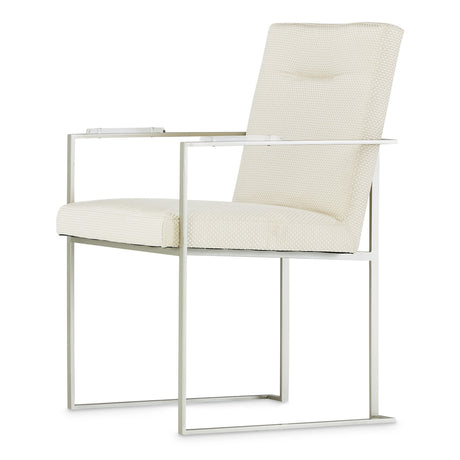 Laguna Ridge Brushed Silver Arm Chair from Michael Amini - Luna Furniture