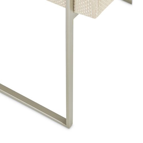 Laguna Ridge Brushed Silver Arm Chair from Michael Amini - Luna Furniture