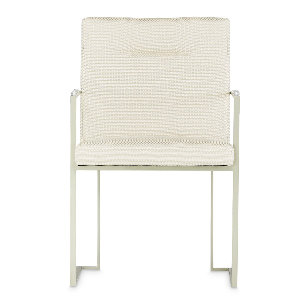 Laguna Ridge Brushed Silver Arm Chair from Michael Amini - Luna Furniture