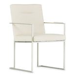 Laguna Ridge Brushed Silver Arm Chair from Michael Amini - Luna Furniture