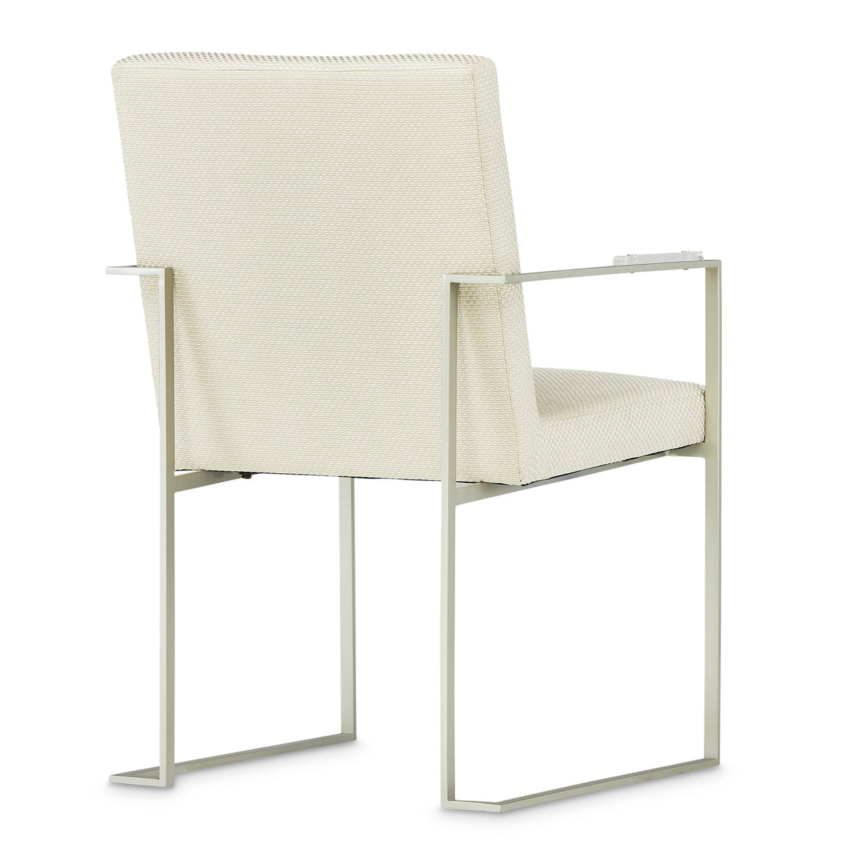 Laguna Ridge Brushed Silver Arm Chair from Michael Amini - Luna Furniture