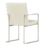 Laguna Ridge Brushed Silver Arm Chair from Michael Amini - Luna Furniture