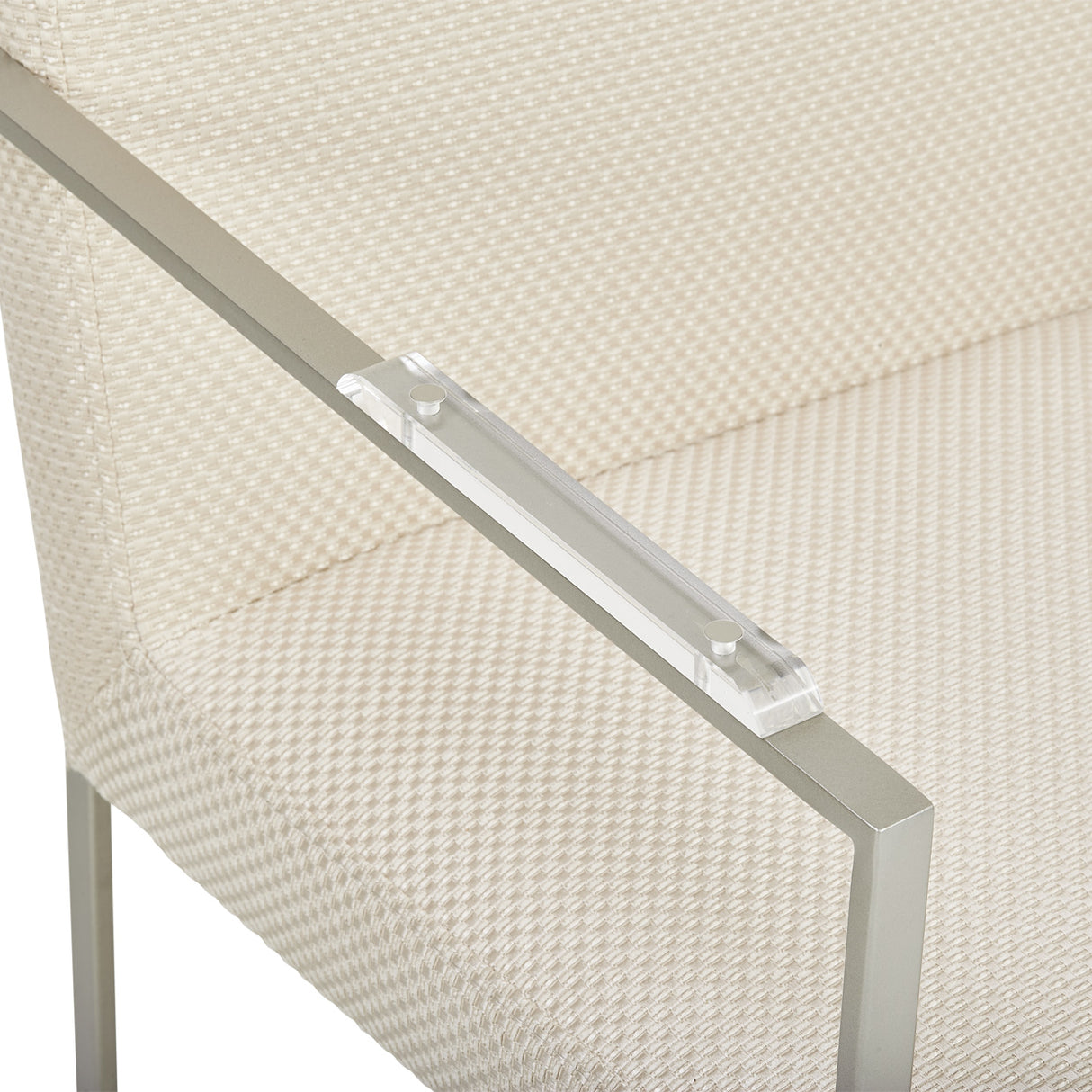 Laguna Ridge Brushed Silver Arm Chair from Michael Amini - Luna Furniture