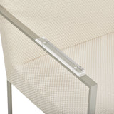 Laguna Ridge Brushed Silver Arm Chair from Michael Amini - Luna Furniture