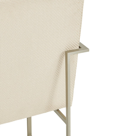 Laguna Ridge Brushed Silver Arm Chair from Michael Amini - Luna Furniture