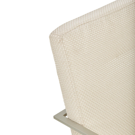 Laguna Ridge Brushed Silver Arm Chair from Michael Amini - Luna Furniture