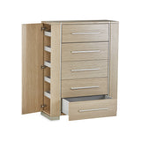 Laguna Ridge Washed Oak Vertical Storage Chest from Michael Amini - Luna Furniture