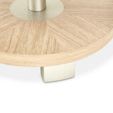 Laguna Ridge Washed Oak Round Chairside Table from Michael Amini - Luna Furniture