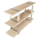 Laguna Ridge Washed Oak Console Table from Michael Amini - Luna Furniture