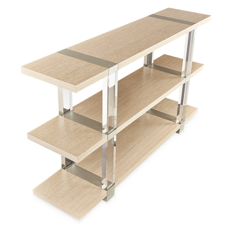 Laguna Ridge Washed Oak Console Table from Michael Amini - Luna Furniture
