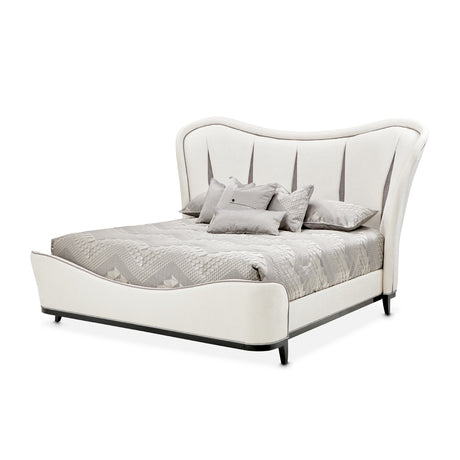 Tuxedo Piano Keyboard Eastern King Upholstered 3pc Bed from Michael Amini - Luna Furniture