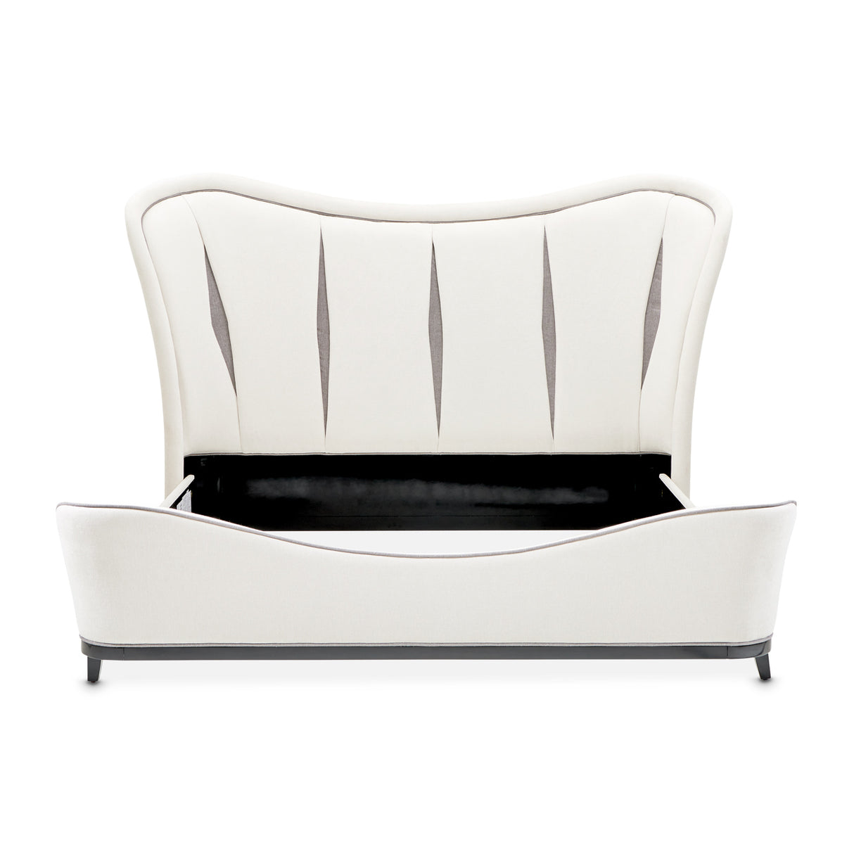 Tuxedo Piano Keyboard Eastern King Upholstered 3pc Bed from Michael Amini - Luna Furniture
