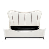 Tuxedo Piano Keyboard Eastern King Upholstered 3pc Bed from Michael Amini - Luna Furniture