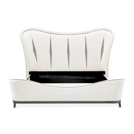 Tuxedo Piano Keyboard Eastern King Upholstered 3pc Bed from Michael Amini - Luna Furniture