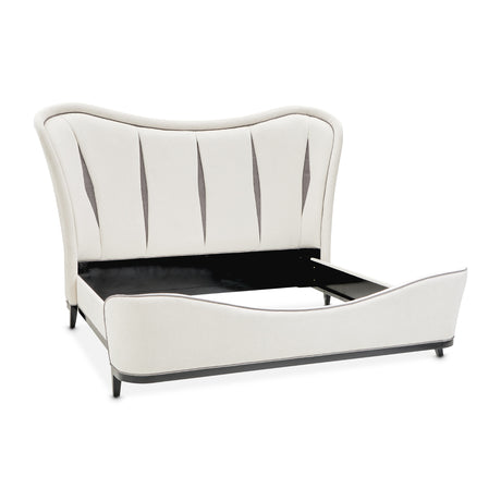 Tuxedo Piano Keyboard Eastern King Upholstered 3pc Bed from Michael Amini - Luna Furniture