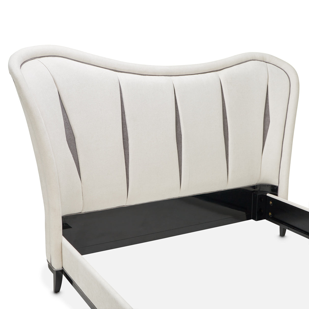 Tuxedo Piano Keyboard Eastern King Upholstered 3pc Bed from Michael Amini - Luna Furniture