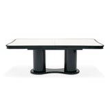 Tuxedo Piano Keyboard Double Pedestal Dining Table from Michael Amini - Luna Furniture