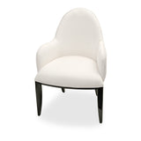 Tuxedo Piano Keyboard Dining Arm Chair from Michael Amini - Luna Furniture