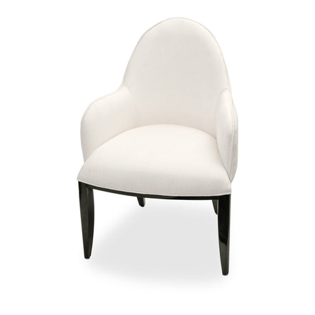 Tuxedo Piano Keyboard Dining Arm Chair from Michael Amini - Luna Furniture
