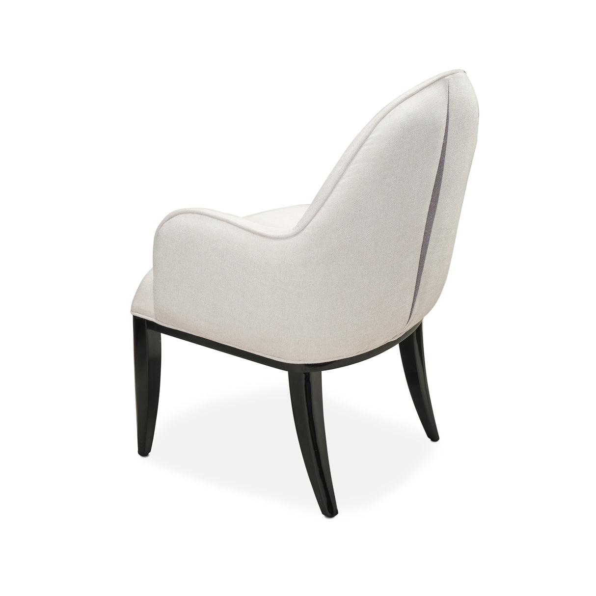 Tuxedo Piano Keyboard Dining Arm Chair from Michael Amini - Luna Furniture