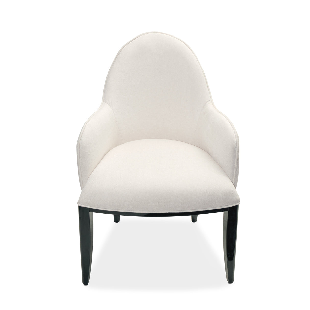 Tuxedo Piano Keyboard Dining Arm Chair from Michael Amini - Luna Furniture
