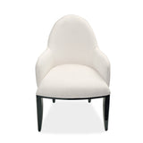 Tuxedo Piano Keyboard Dining Arm Chair from Michael Amini - Luna Furniture