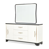 Tuxedo Piano Keyboard Sideboard With Mirror from Michael Amini - Luna Furniture