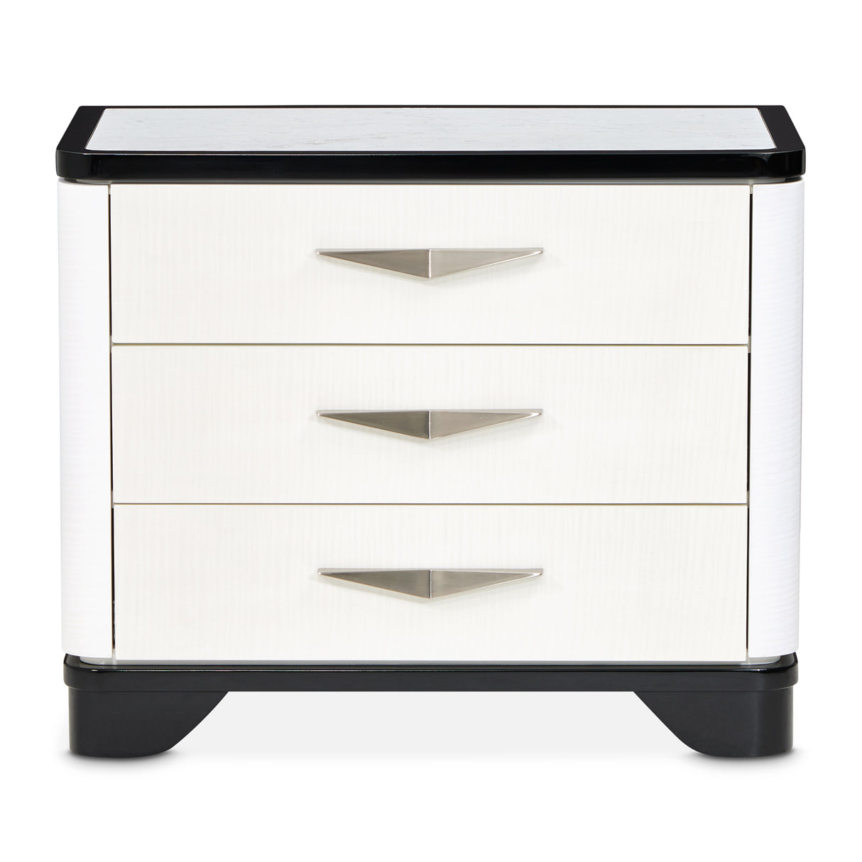 Tuxedo Piano Keyboard Nightstand, Large Piano Keyboard from Michael Amini - Luna Furniture