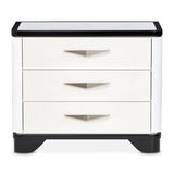 Tuxedo Piano Keyboard Nightstand, Large Piano Keyboard from Michael Amini - Luna Furniture