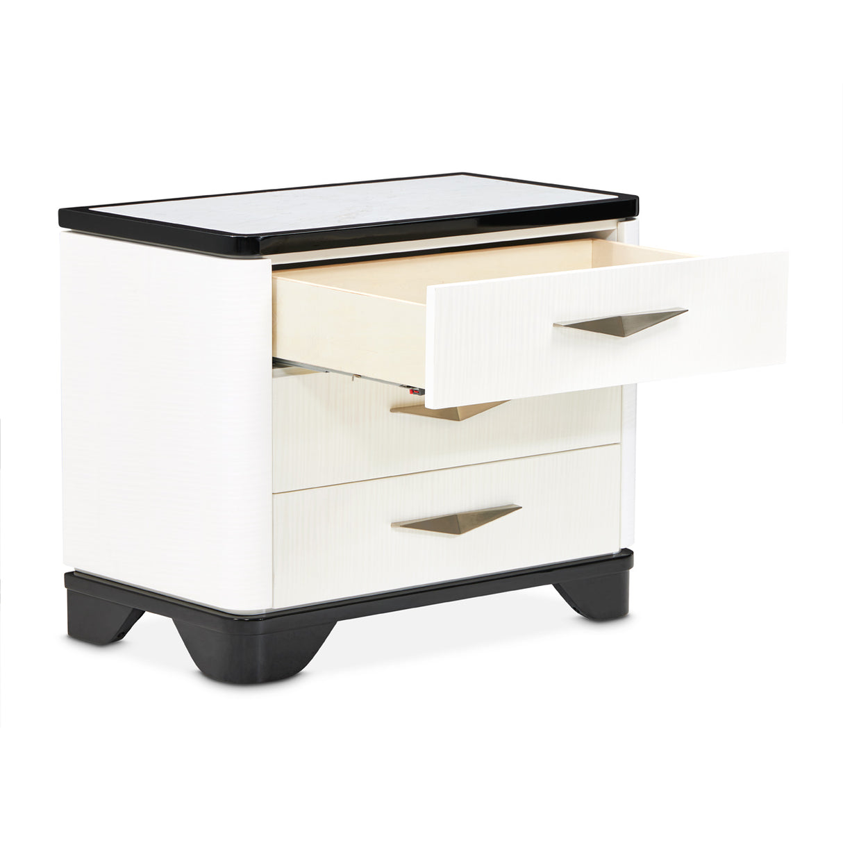 Tuxedo Piano Keyboard Nightstand, Large Piano Keyboard from Michael Amini - Luna Furniture