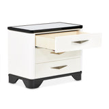 Tuxedo Piano Keyboard Nightstand, Large Piano Keyboard from Michael Amini - Luna Furniture