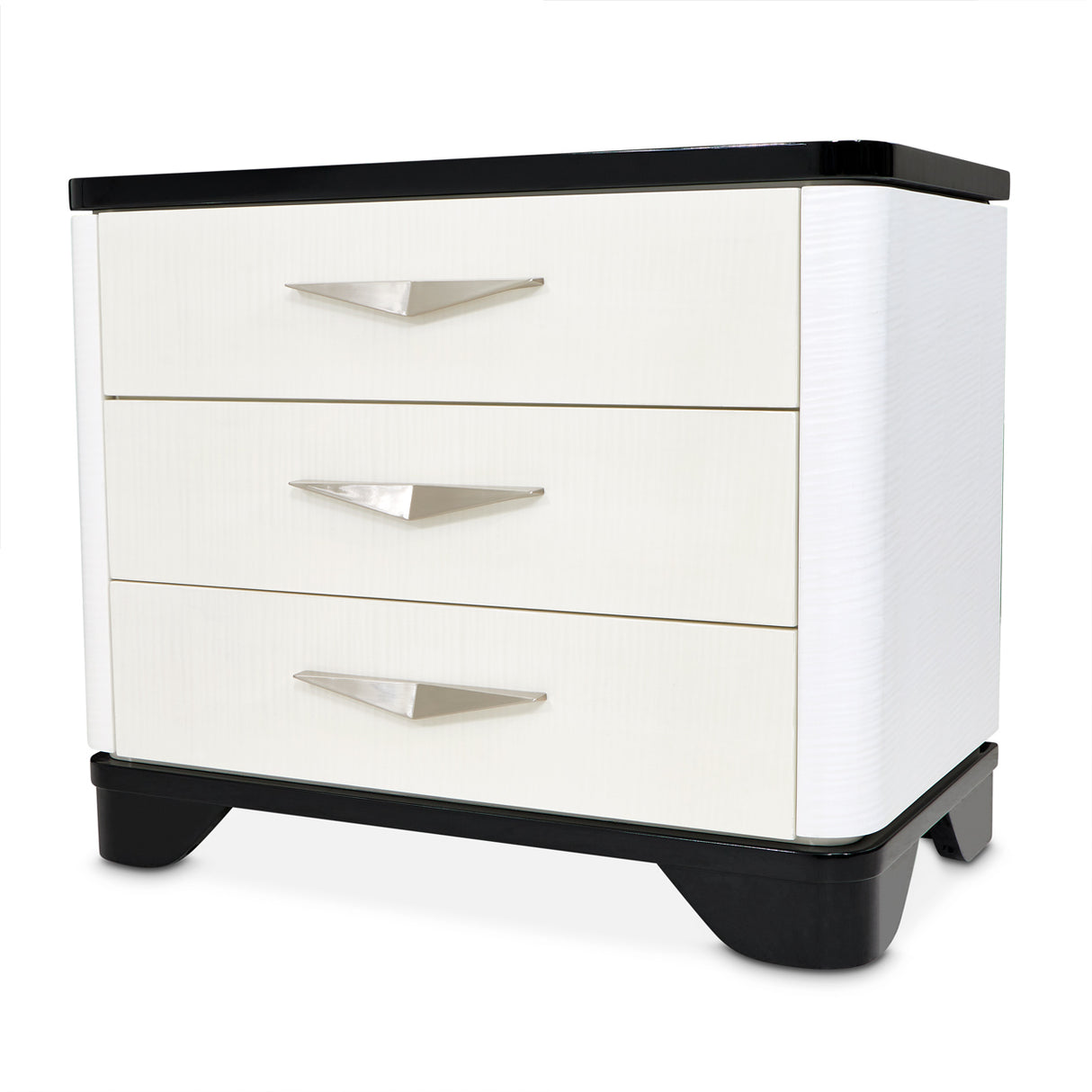 Tuxedo Piano Keyboard Nightstand, Large Piano Keyboard from Michael Amini - Luna Furniture